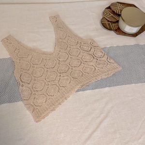 Saints & Hearts Crochet Crop Top